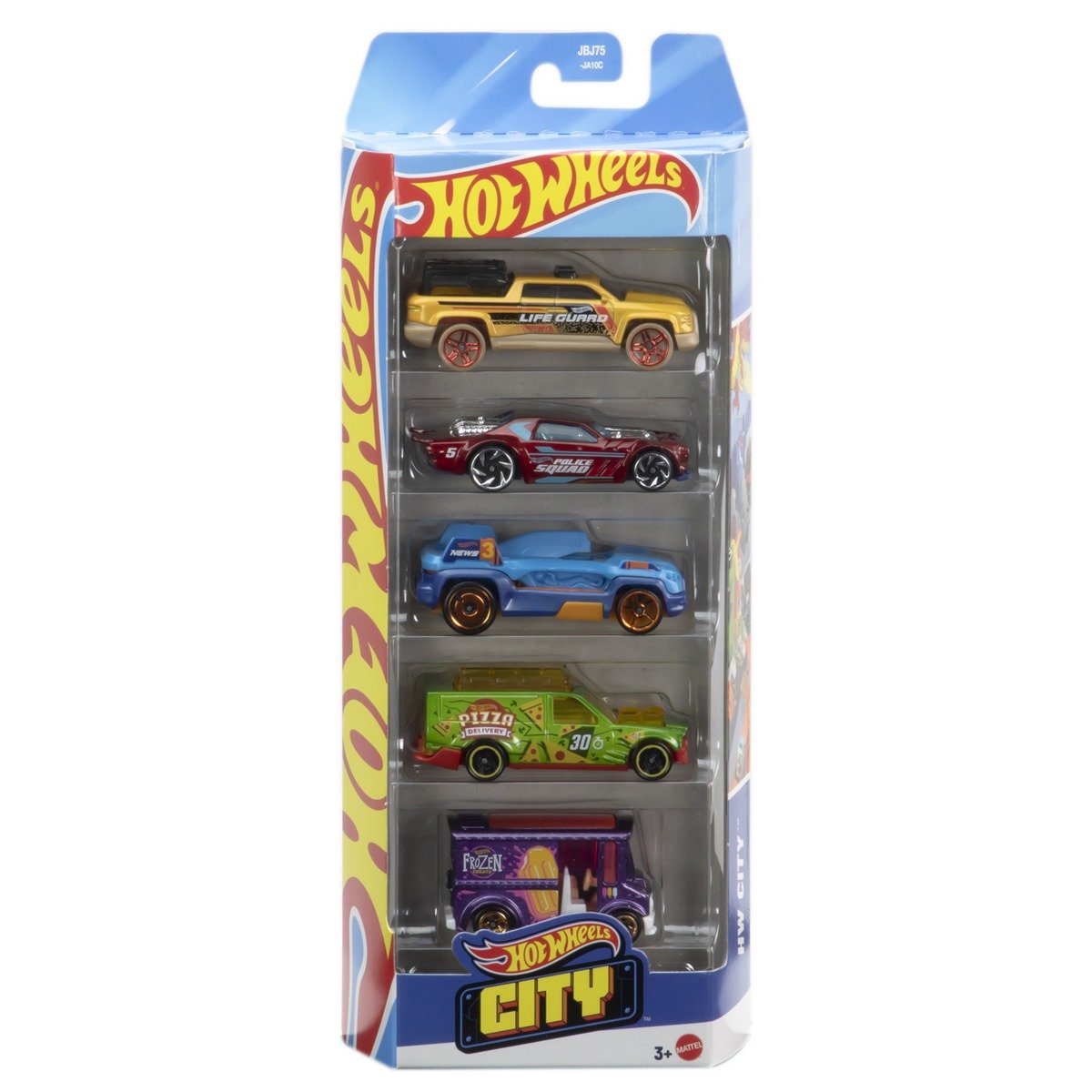 Pack 5 Autos Basicos Hotwheels - Hw City